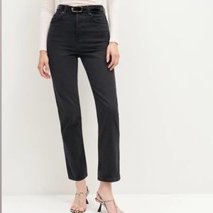 Reformation Cynthia High Rise Straight Jeans